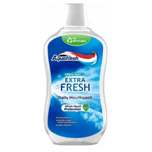 Charger l&#39;image dans la galerie, Bain De Bouche Aquafresh Extra Menthe Fraîche Daily Mouthwash Au Fluorure 500ml, AQUAFRESH
