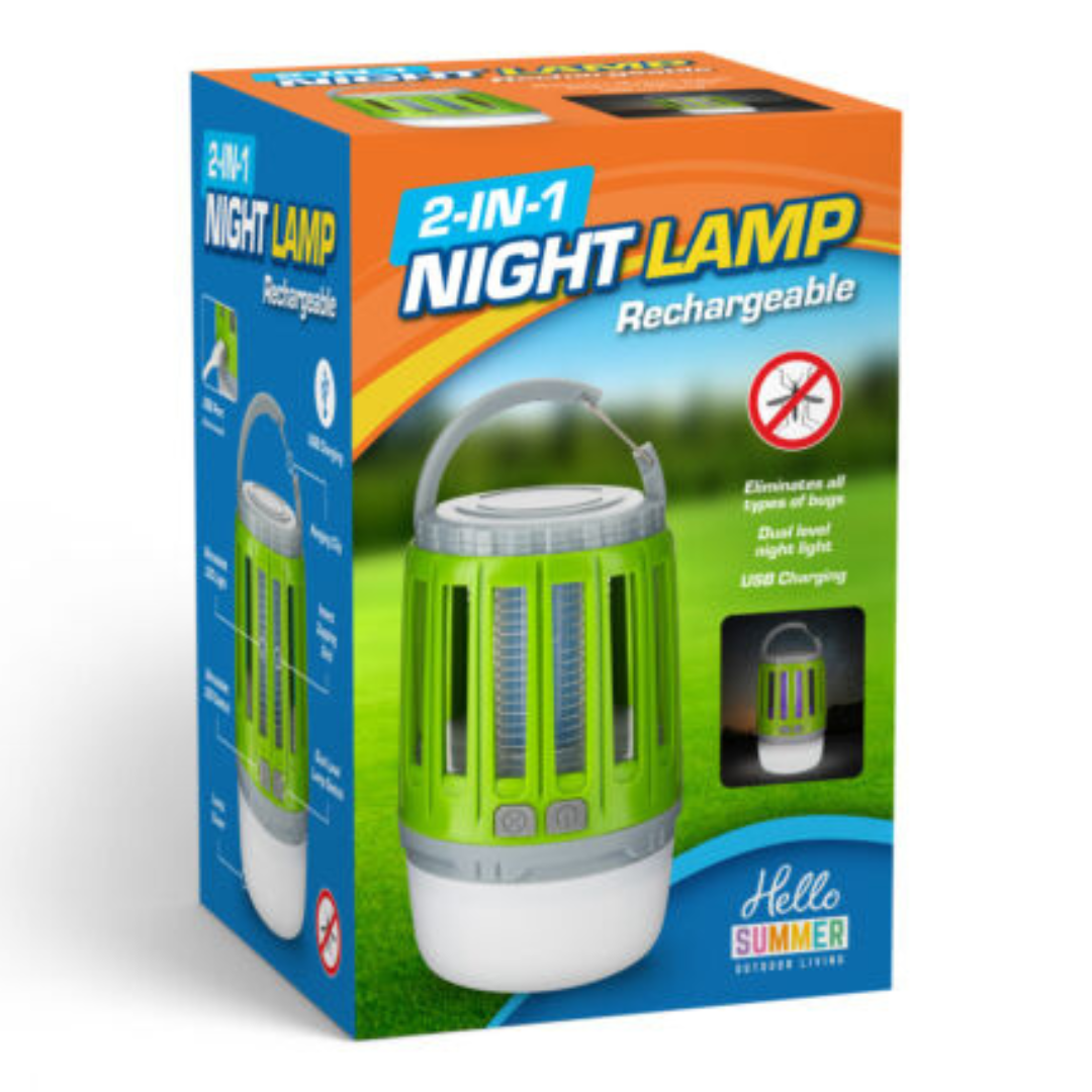 Lampe anti moustique 2 en 1
